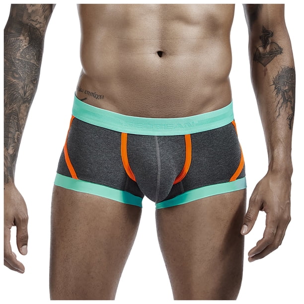 Calzoncillos Bóxer Sin Costuras Para Hombre, Pantalones de Moda Para El Hogar, Pijamas A Juego de Colores, Mallas Con Estampado Informal, Bragas, Ropa Interior Odeerbi ODB144553
