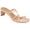 Blush, variant on Womens Rianne Open Square Toe Half Block Heel Sandals