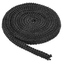 Wood Stove Gasket, 3/8" x 1/8" x 73" Flat Graphite Fiberglass High-Temperature Resistance Seal Rope for Stoves Fireplace Door, Black