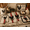 beige, red, variant on Serafina Home Country Rustic Roosters Kitchen Towels Set Of 3: Print on Flat Cotton Weave
