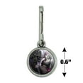 thumbnail image 4 of Goth Girl Dressed in Black Tattoos Antiqued Charm Clothes Purse Suitcase Backpack Zipper Pull Aid, 4 of 5