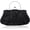Black, variant on Beaded Sequin Flower Evening Purse Large Clutch Bag
