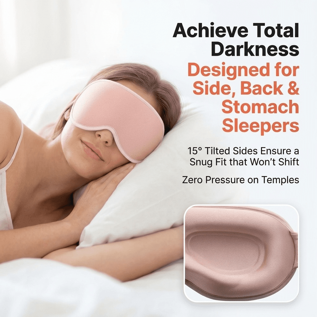 FACEMOON 2 Pack Adult Weighted Sleep Mask – Memory Foam Comfort Design 100% Light Blocking Zero Pressure | Travel-Friendly