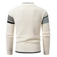 thumbnail image 5 of Fleece Knit Sweater Shirt for Mens,Fall Winter Mens Athletic Stretch Velvet Knit Sweater Stand Collar Long Sleeve Sweatshirt Beach Gym Workout Running Golf Clothes, 5 of 6
