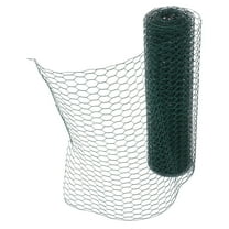 SOPOTUTU Green Plastic Chicken Wire Mesh Hexagonal Floral Netting for Garden and Coop Barrier