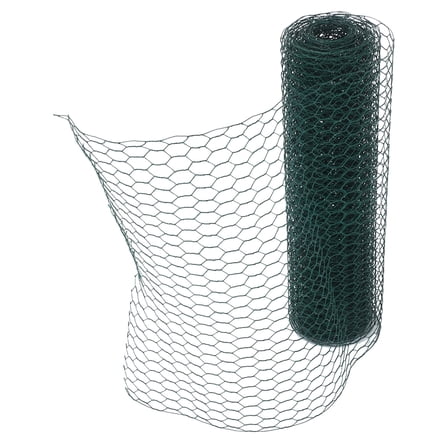 SOPOTUTU Green Plastic Chicken Wire Mesh Hexagonal Floral Netting for Garden and Coop Barrier