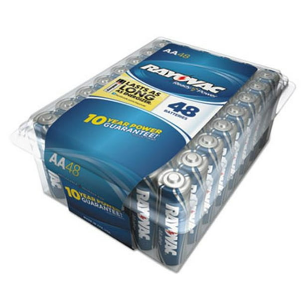 Ray-O-Vac 81548PPTJ Alkaline Battery - AA, 48 per Pack - Walmart.com ...