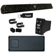 Wet Sounds STX-MICRO-4 Powersports Amp, Stealth-10-Core Soundbar & WW-BTVC Bluetooth Rocker Switch Receiver / Controller