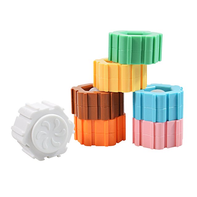 Childrens Building Block Puzzle Toy Unlimited Splicing Combination Building Block Puzzle Assembling Decompression Fingertip Toy Christmas Gift