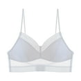 thumbnail image 5 of Lixiuxyad Womens Bras Comfortable Front Closure Women's Comfortable And Transparent Shoulder Strap Cordless Backless Spongeless With Convertible Shoulder Straps, 5 of 6