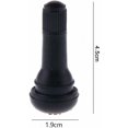 thumbnail image 2 of 40 piezas de tapa de válvula de neumático sin cámara para coche, válvulas de neumático TR413, juego de vástago de válvula de neumático de goma, negro, 2 of 5