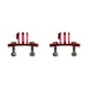 thumbnail image 4 of Inteprter Cámara deportiva Paracaidismo Casco Soporte de montaje fijo Escalada Esquí Trípode Adaptador de aleación de aluminio Reemplazo para Rojo 2piezas, 4 of 6