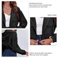 thumbnail image 4 of Chaqueta de pana con capucha para mujer, chaqueta de pana con capucha para mujer, chaqueta informal para mujer, chaqueta de pana con cremallera para mujer, True Excellence, 4 of 5