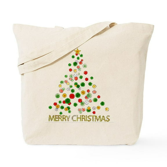 CafePress - Merry Christmas Tote Bag - Unisex Canvas Tote Bag, Beige, 1-Piece