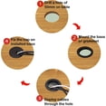 thumbnail image 4 of (5 Pack)2" Black Desk Grommet, Plastic Wire Organizers, Computer Cable Hole Cover Plug Cap Insert, 4 of 5
