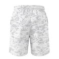 thumbnail image 4 of Satingcolo Mens Mesh Camo Graphic Shorts Vintage Designer Workout Shorts Casual Cool Streetwear Waist Pants White XL, 4 of 4