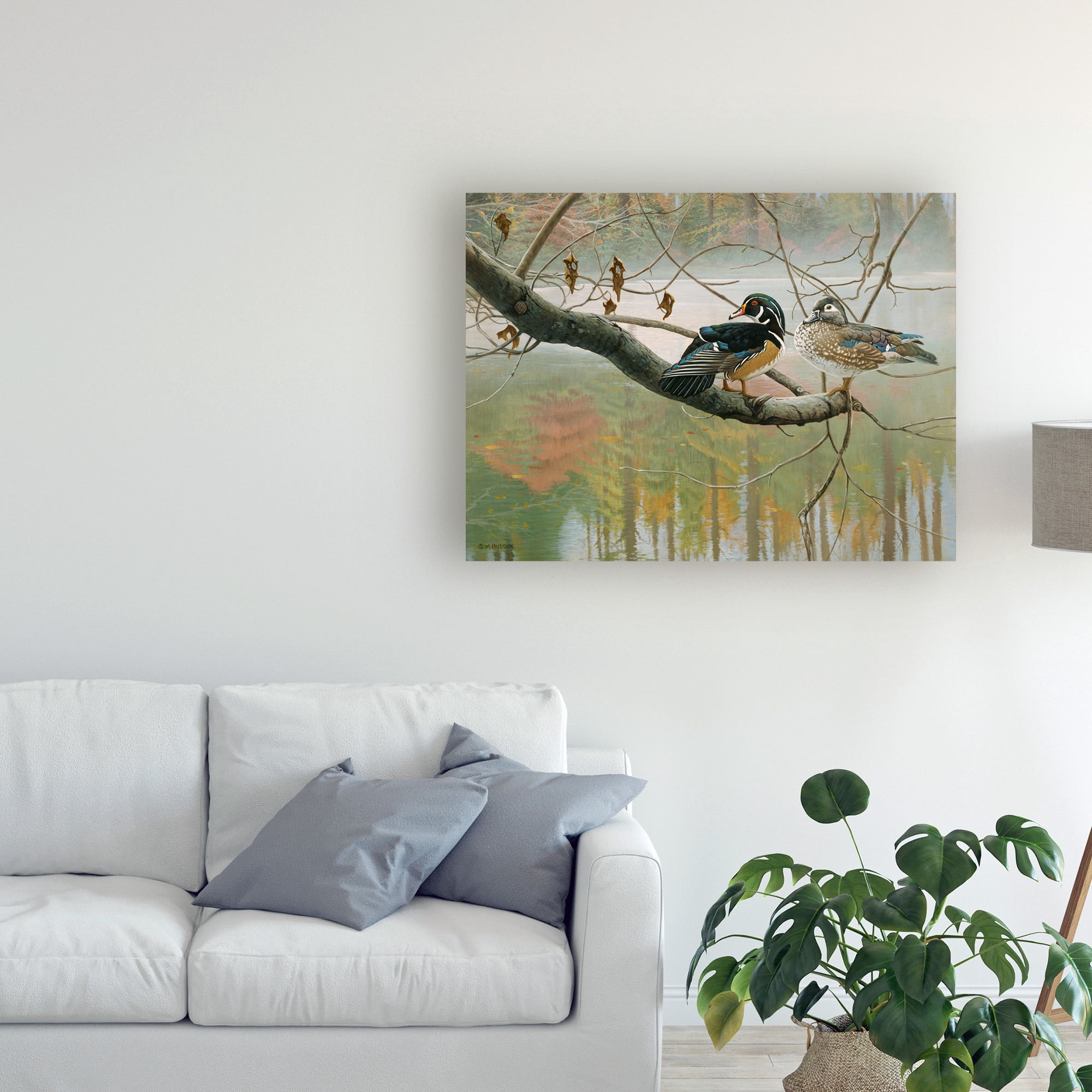 Trademark Fine Art 'Colors Of Autumn Duck' Canvas Art by Michael Budden