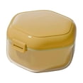 thumbnail image 1 of Y-Loong Denture Case Tooth Aligner Case Retainer Box for Mouth Guard Travel Retainer Yellow, 1 of 5