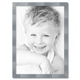 thumbnail image 2 of ArtToFrames 27" x 38" Light Silver Picture Frame, 27x38 inch Silver Wood Poster Frame (WOM-4827), 2 of 7