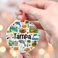 thumbnail image 4 of Tampa Christmas Ornament, Ceramic, Acrylic, Keepsake for Mother’s Day, Valentine’s Decoration, Festive Gift, Heirloom 2025, Holiday Tree Decoration, Seasonal Home Décor, 4 of 5