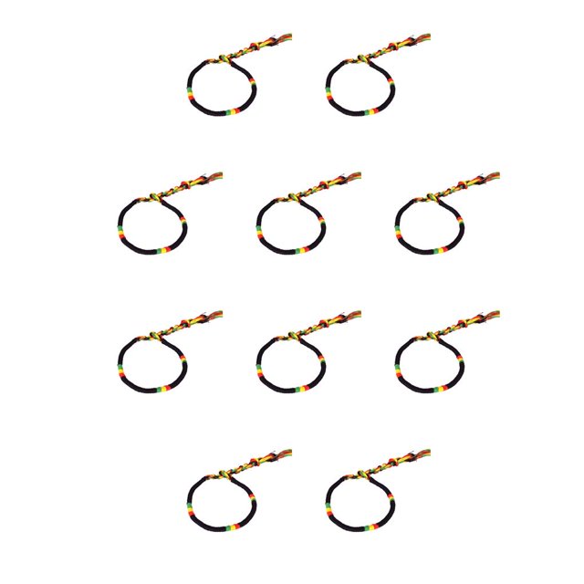 Ounissouiy Cuerda de la suerte, decoración de moda, cuerda trenzada, DIY, muñequera, pulsera, joyería decorativa personalizada, tipo 1 Tipo 1 10piezas