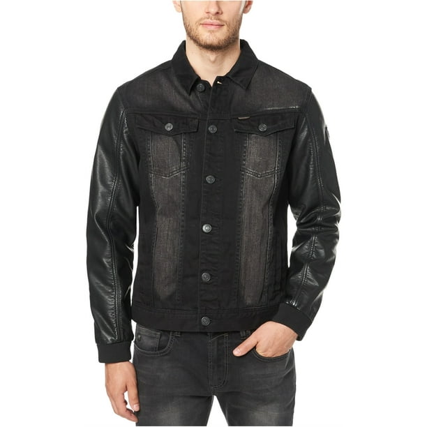 Buffalo David Bitton Chaqueta de piel sintética para hombre