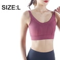 thumbnail image 2 of Sujetador deportivo acolchado para mujer, camiseta para correr, entrenamiento físico, chaleco de Yoga, 2 of 6