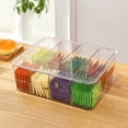 thumbnail image 4 of KAKOWELY Desktop Tea Bag Organizer Divided Clear Tea Box Household Coffee Storage Box,11.1"X6.73"X3.7", 4 of 5