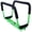 Green, variant on Heavy Duty Square Table Legs 28x24 Inch, Wide Metal Desk Legs for Coffee Table, Set of 2