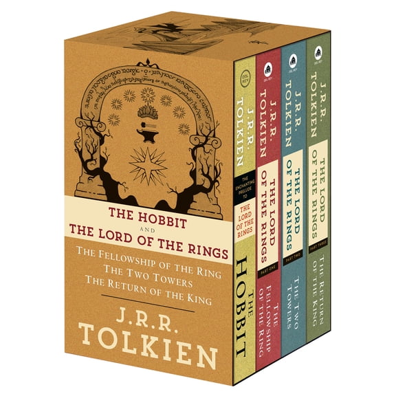 J. R. R. Tolkien 4-Book Boxed Set: the Hobbit and the Lord of the Rings: The Hobbit, the Fellowship of the Ring, the Two Towers, the Return of the King (Media tie-in) (Paperback)
