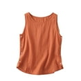 thumbnail image 1 of Birdeem Débardeur pour Femmes Mode Décontractée Été Confort Couleur Unie Col Rond Sans Manches, 1 of 9