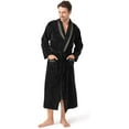 thumbnail image 1 of Men's Robe Ultra Soft Full Length Long Bathrobe, 1 of 7