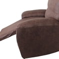 thumbnail image 4 of De Sofá Reclinables Elásticas Estándar, De Sofá, De Muebles De 4 Piezas, Parte Inferior Elástica, Con Bolsillo De Sofá Café Oscuro (Ante) Macarena Funda para sofá reclinable, 4 of 4