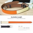 thumbnail image 4 of LEIXIUER Double Tour Strap for Apple Watch Bands 45mm 41mm 44mm 40mm 42mm 38mm Leather WatchBand Wristbands Bracelet iWatch Series 3 4 5 6 7 SE Band -Black white, 4 of 8
