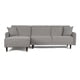 thumbnail image 2 of Sofá Cama Modular Reversible de Velvet Gris Claro Beehive Memory Foam Modelo Cosmo Makora, 2 of 8