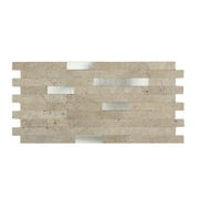 Aspect Peel & Stick Collage Backsplash Tile in the color Biscuit-Sample