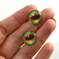 thumbnail image 3 of Green and Orange Dragon Glass Eyes, 3 of 5