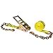 thumbnail image 3 of US Cargo Control 3 Inch x 20 Foot Heavy Duty Yellow Ratchet Strap with Chain Extensions, 3 of 4