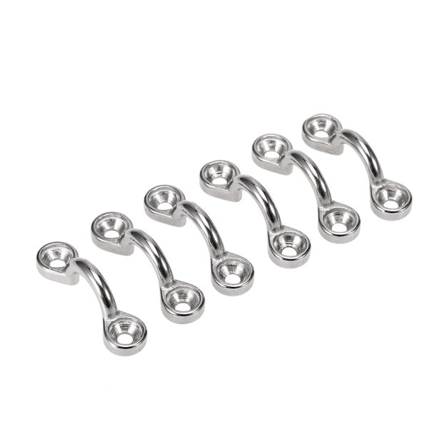 6 Unids Kayak Pad Eyes Acero Inoxidable Tie Down Locks Deck Shock Cord Kit de Reemplazo de Engranaje Abanopi Clips de kayak