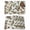 Grey Green, variant on Sage Green Christmas Placemats Set of 6, Pine Cones Xmas Botanical Placemats for Dining Table, Place Mats for Kitchen Tabletop, Waterproof Wipeable Dining Table Mats Set