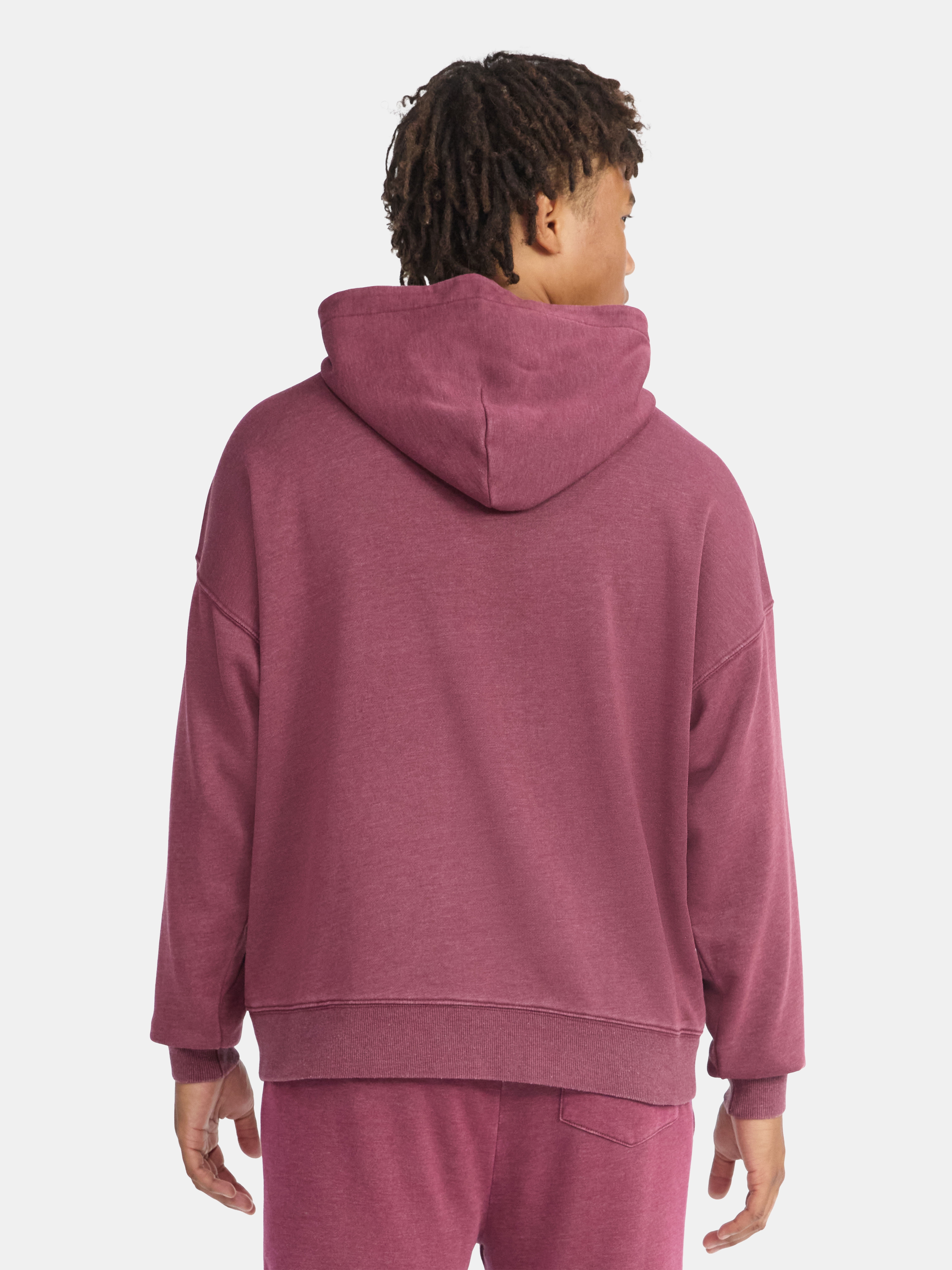 No Boundaries Boxy Fit Cropped Sweatshirt Hoodie, Men's & Big Men's