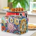 thumbnail image 3 of Yuyamidu 2 Slice Toaster Cover Boho Mandala Flower Bread Maker Dust Cover Wide Slot Breadmaker Cover Kitchen Decoration Spill Proof Microwave Toaster Oven Cover, 3 of 7