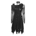 thumbnail image 5 of Haitryli Latin Dance Dress for Women Sequin Tassel Cocktail Dresses Cha Cha Tango Ballroom Dress with Choker Black L, 5 of 7