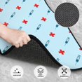 thumbnail image 3 of Balery Syringe And Red Cross Juego de 4 Alfombrillas para Auto, Revestimientos de Caucho Resistente, Diseño Antideslizante, 3 of 7