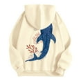 thumbnail image 5 of YUEHUA Whale Ocean Sweatshirt Whale Shark Christian Hoodie Animal Shark Lover Ocean Nature Women's Men's Shirts, 5 of 6