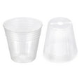 thumbnail image 1 of Unique Bargains 2.5'' Plastic Plant Nursery Pots Flower Starting Container, Clear 60 Pack, 1 of 6