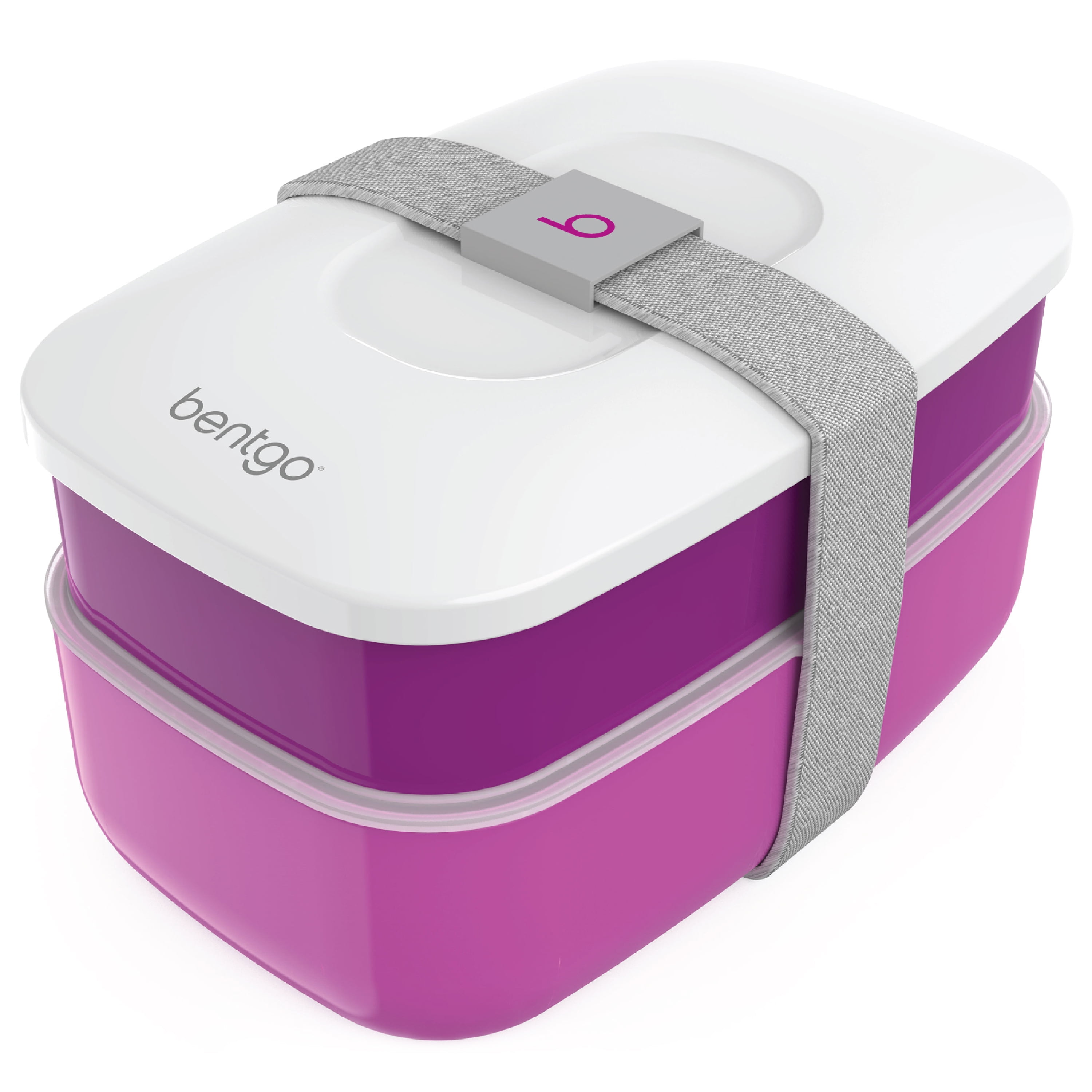 Bentgo All-in-one Stackable Bento Lunch Box Containers Purple New 