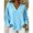 Sky Blue, variant on Only Moment Sky Blue Women Oversized T-Shirts Oversized Sweatshirts V Neck Trendy Women's Plain Long Sleeve Pullover Tops Fashion S