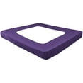 thumbnail image 2 of D.N.G. BEDDINGS 1 Piece Box Spring Cover - 100% Egyptian Cotton, 800 TC, Wrap Around 4 Sides Bed Skirt for Hotel & Home, Fits Box Springs up to 15 Inch - Cal King, Stripe Purple Color, 2 of 8