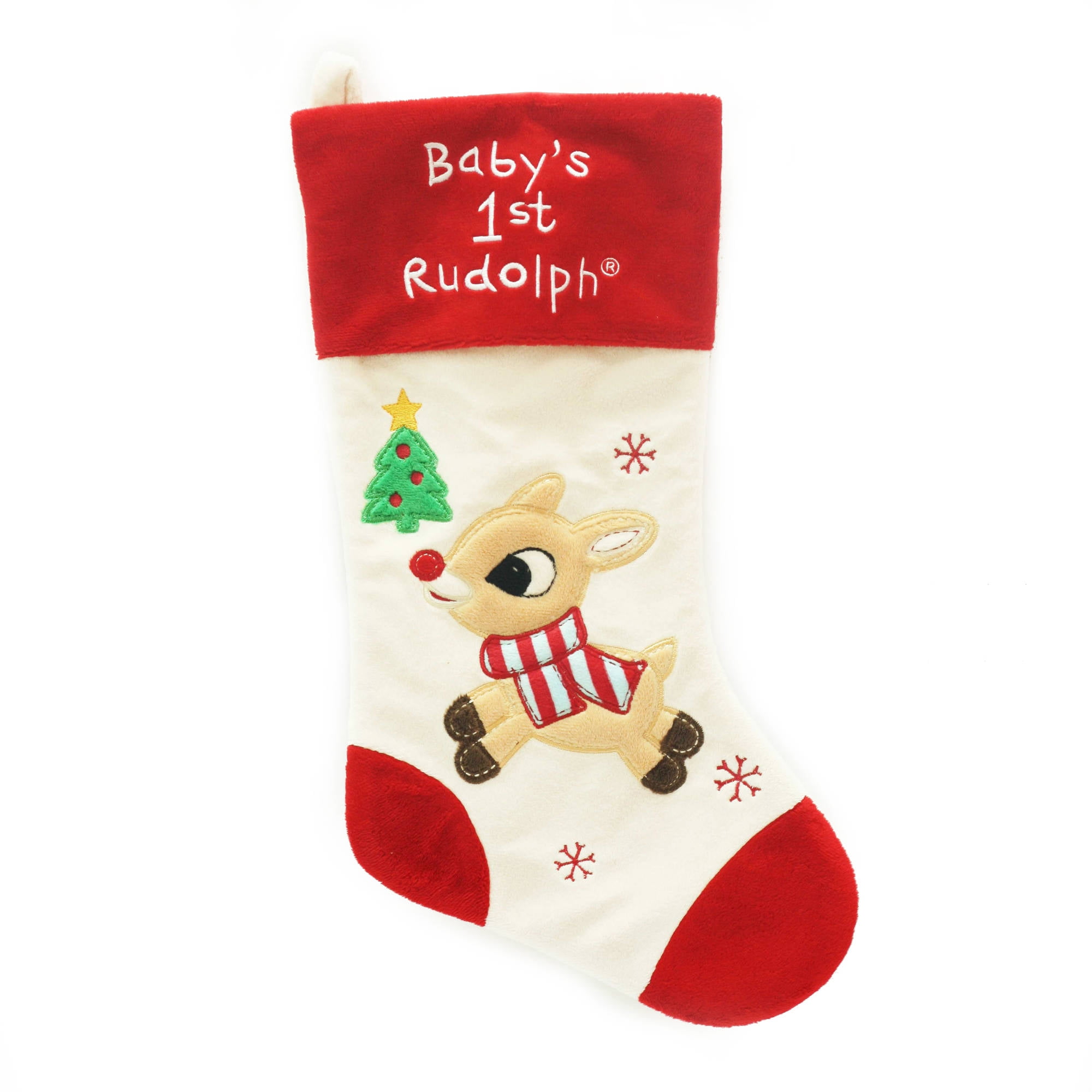Holiday Time Christmas Decor Rudolph The Red Nose Reindeer 20" Baby 1St ...